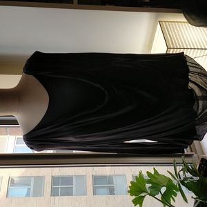 Soft layered and draped long sleeve modal jersey top